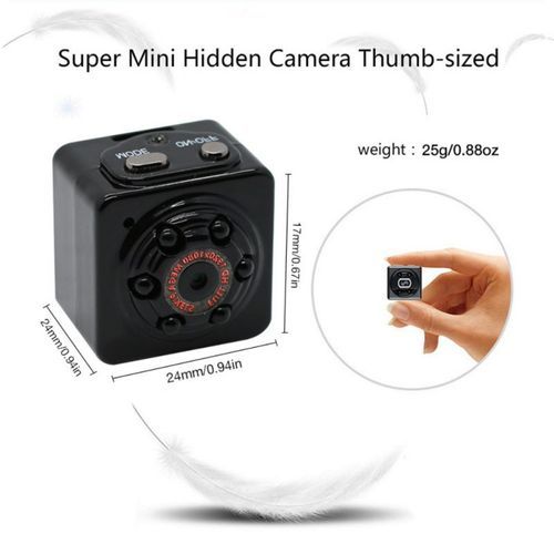 SQ9 Mini Camera 480P Video Recorder Digital Cam Micro Full HD IR Night Vision Smallest DV DVR Camcorder PK SQ11 SQ8(Black)