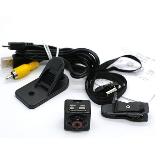 SQ9 Mini Camera 480P Video Recorder Digital Cam Micro Full HD IR Night Vision Smallest DV DVR Camcorder PK SQ11 SQ8(Black)