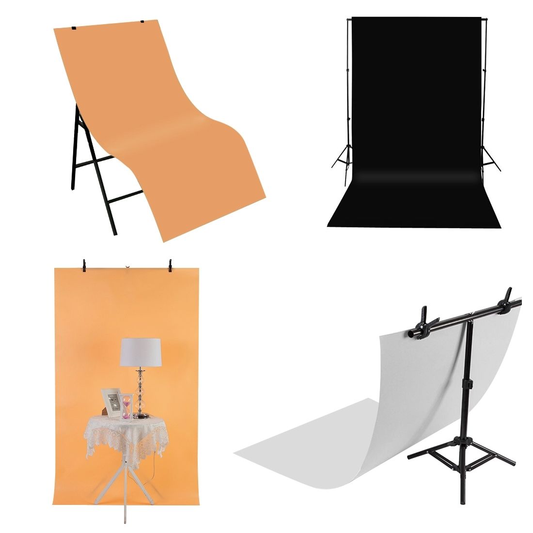 PULUZ Photography Background PVC Paper Kits For Studio Tent Box, Size: 120cm X 60cm(White)