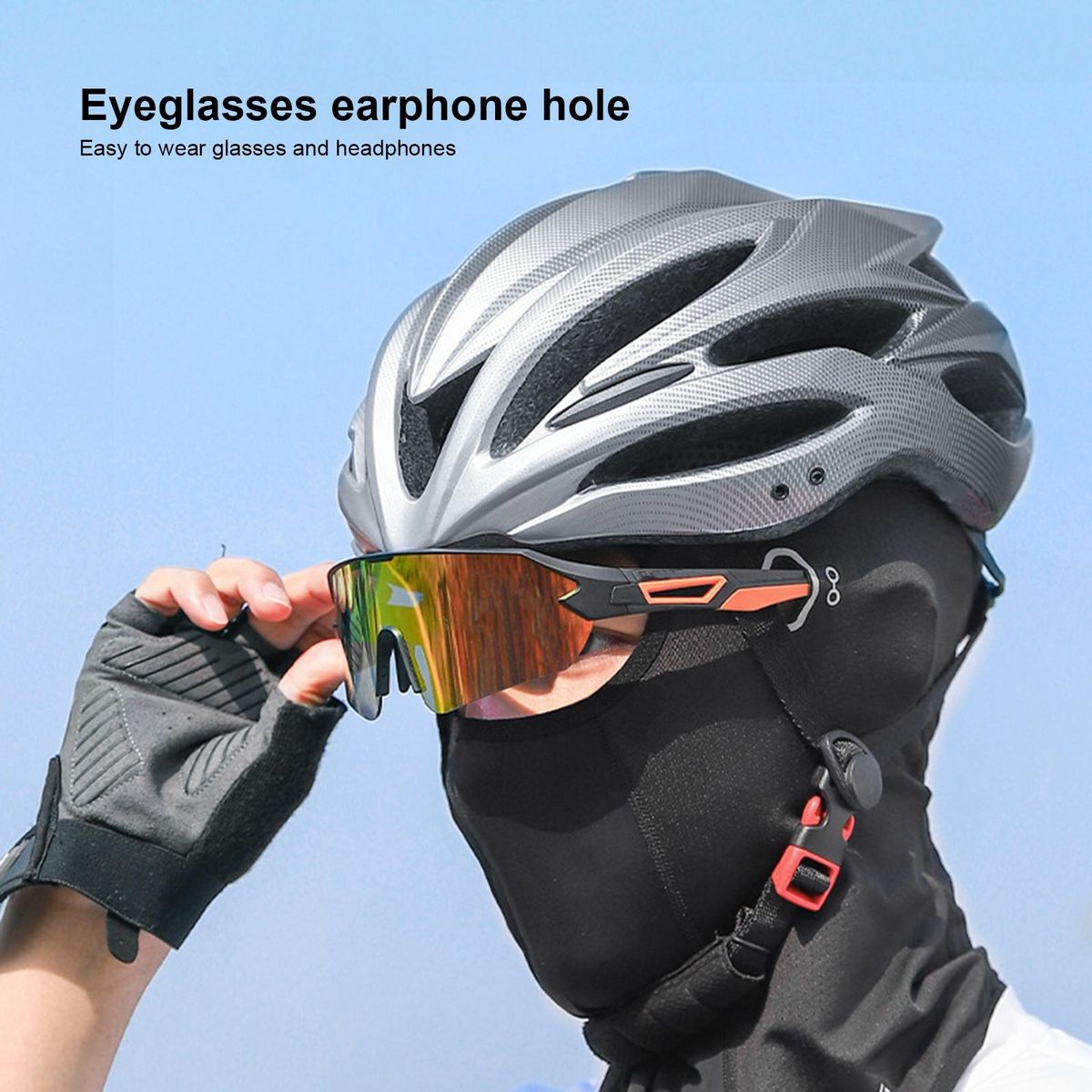 Cycling Visor Dustproof Cycling Biking Headgear Black