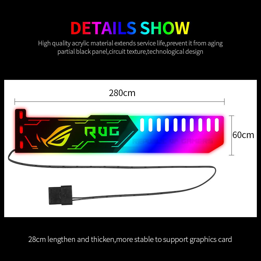 RGB25 RGB Graphics Card Stand Graphics Card Support With