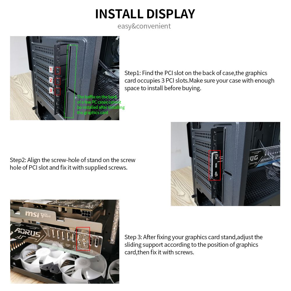 RGB25 RGB Graphics Card Stand Graphics Card Support With