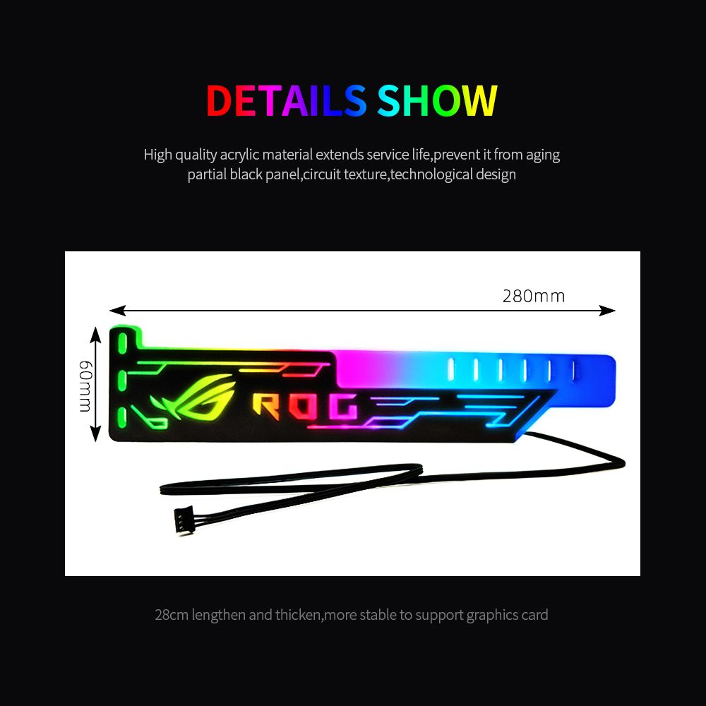 RGB25 RGB Graphics Card Stand Graphics Card Support With