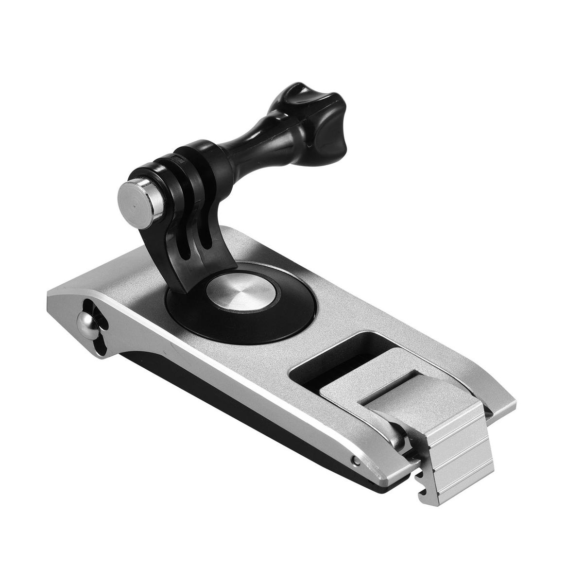 Aluminum Action Camera Backpack Shoulder Strap Clip Mount Strap Holder 360° Rotatable 6-level Thickness CNC Technology with Action Camera Mount