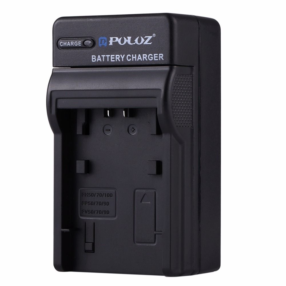 EU Plug Battery Charger W/h Cable For Sony NP-FH50/70/100 NP-FP50/70/90 NP-FV50/NP-FV70/90 Battery For Sony HDR-CX500E