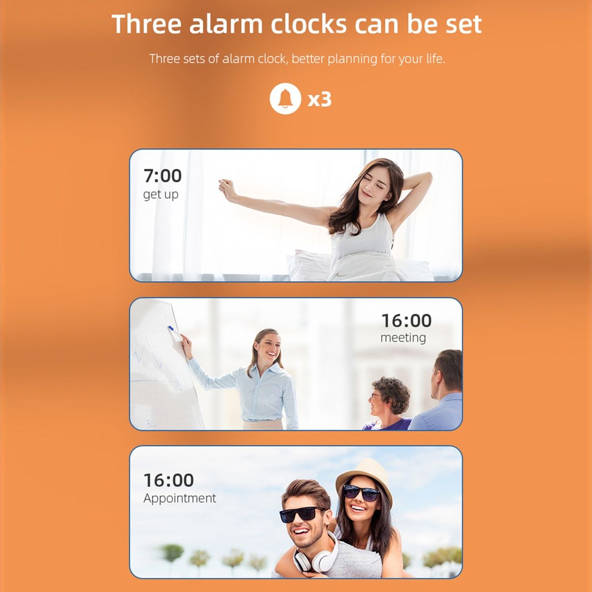 Digital Alarm Clock For Bedroom Electronic Clock With 5W