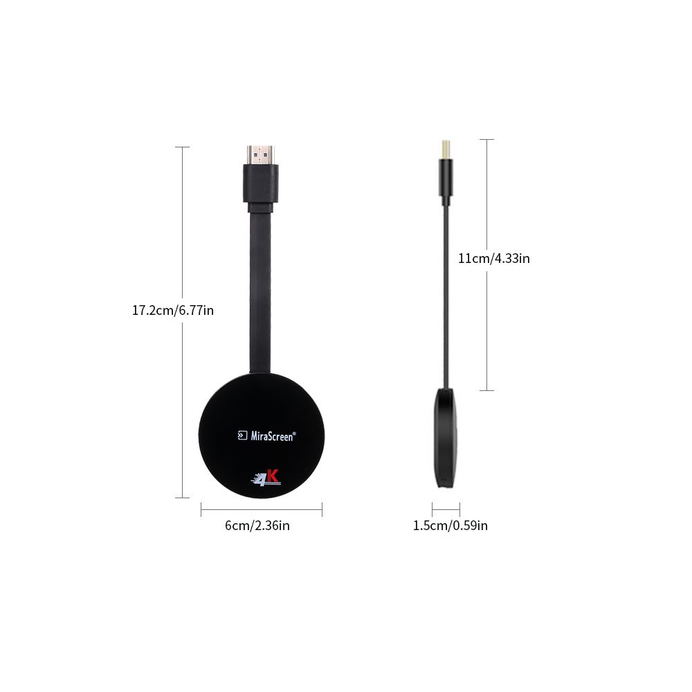 Wireless Dongle WiFi Display Dongle 1080P HD 4K Receiver