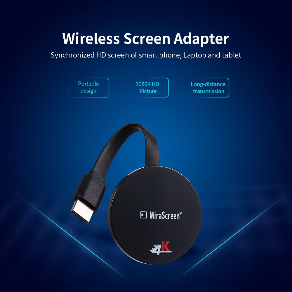 Wireless Dongle WiFi Display Dongle 1080P HD 4K Receiver