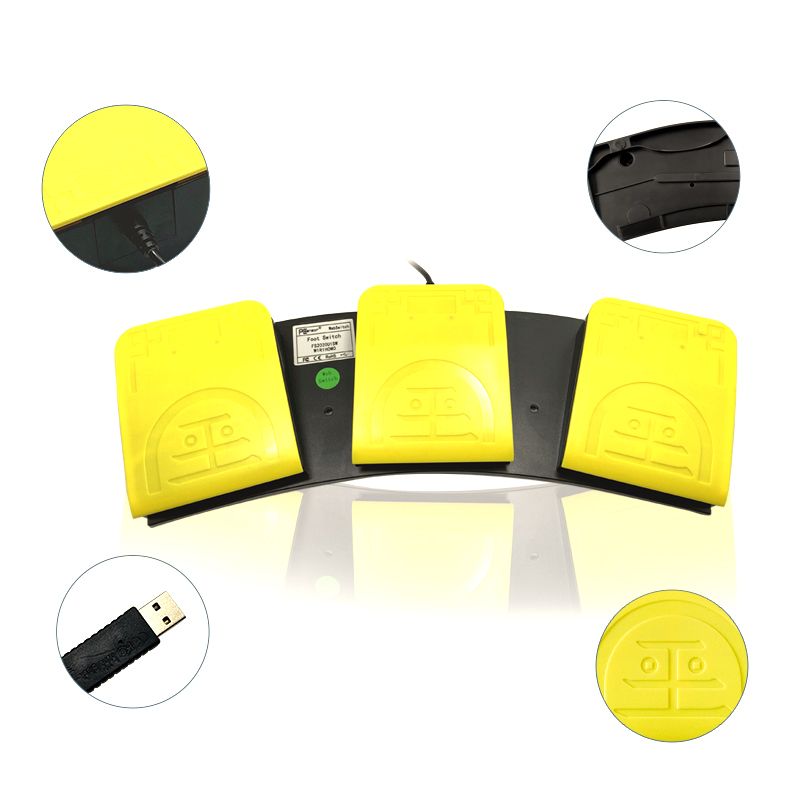 USB Triple Foot Switch Control Three Keys Customized For