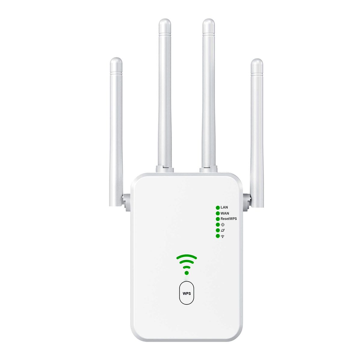 300M WiFi Repeater 24G Wireless Router Signal Booster Extender 4 Antenna Router Signal Amplifier US Plug