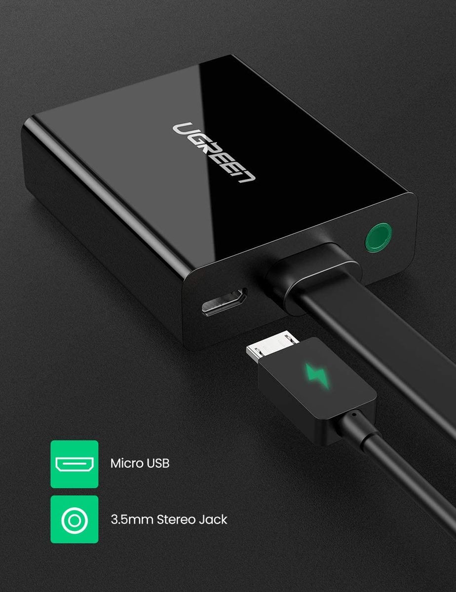 HDMI To VGA Converter 25cm (Black) - 40248