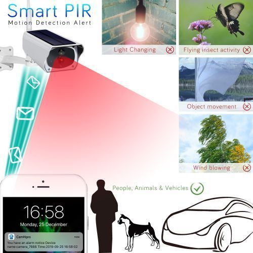 3MP Solar WiFi IR Bulllet IP Camera Outdoor IR Night Vision PIR Alarm CCTV Battery Wifi Camera