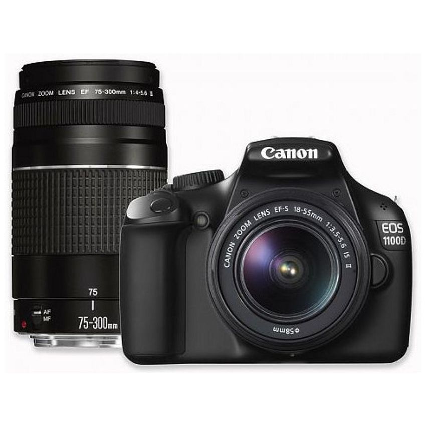1100D Digital Camera +18 - 55mm & 75 To 300mm Lens