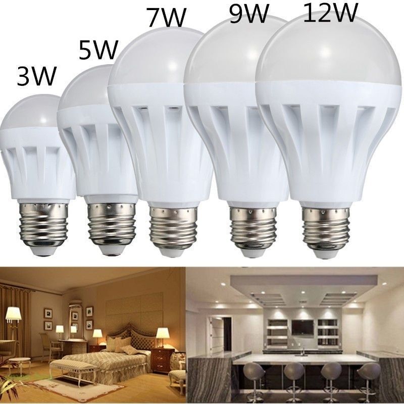 E27 Energy Saving LED 5W 7W 9W 12W Bulbs Light Lamp AC 110/220V DC 12V Bulds
