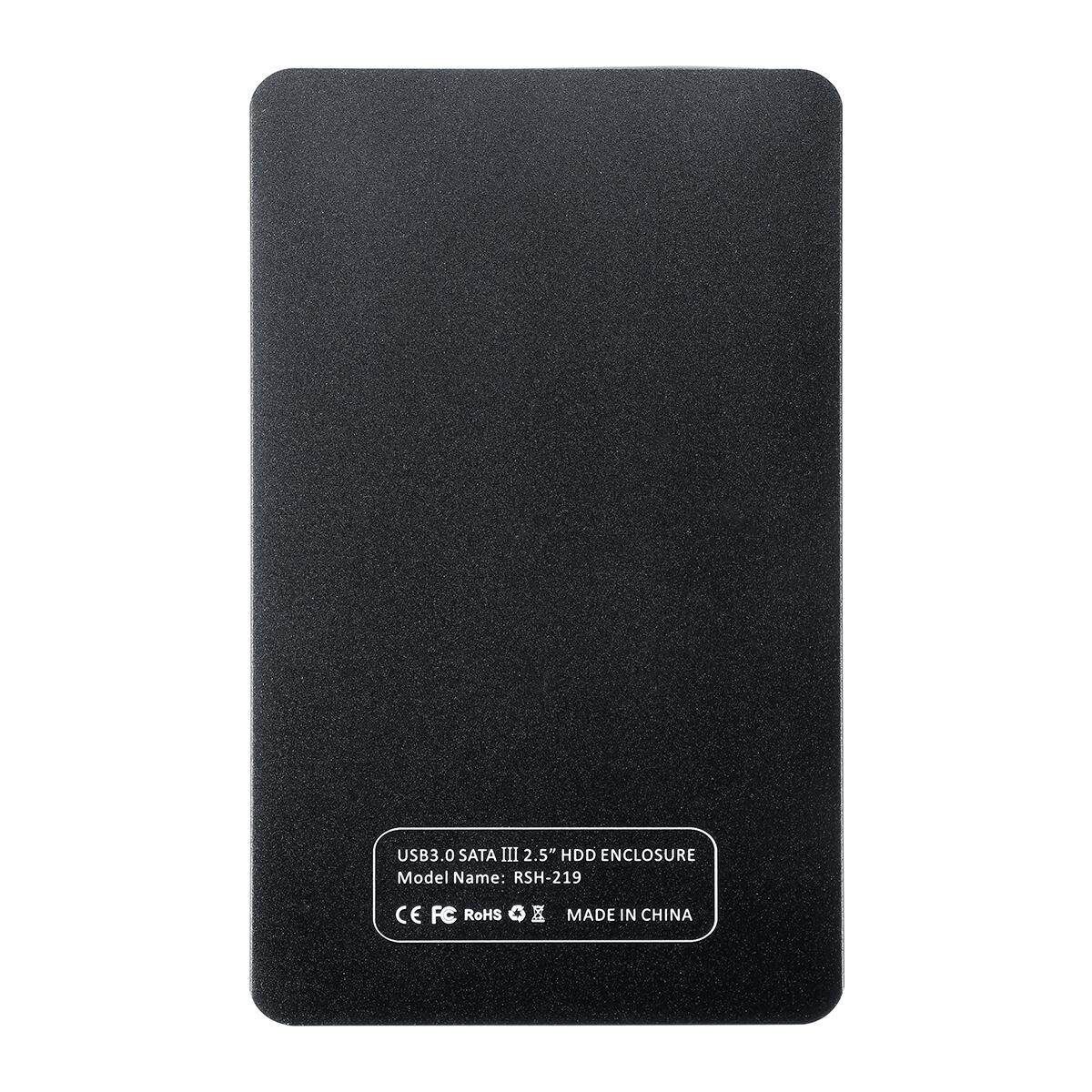 4TB USB 3.0 SATA External 2.5" HD HDD SSD Hard Drive Enclosure Disk Shell Box Black