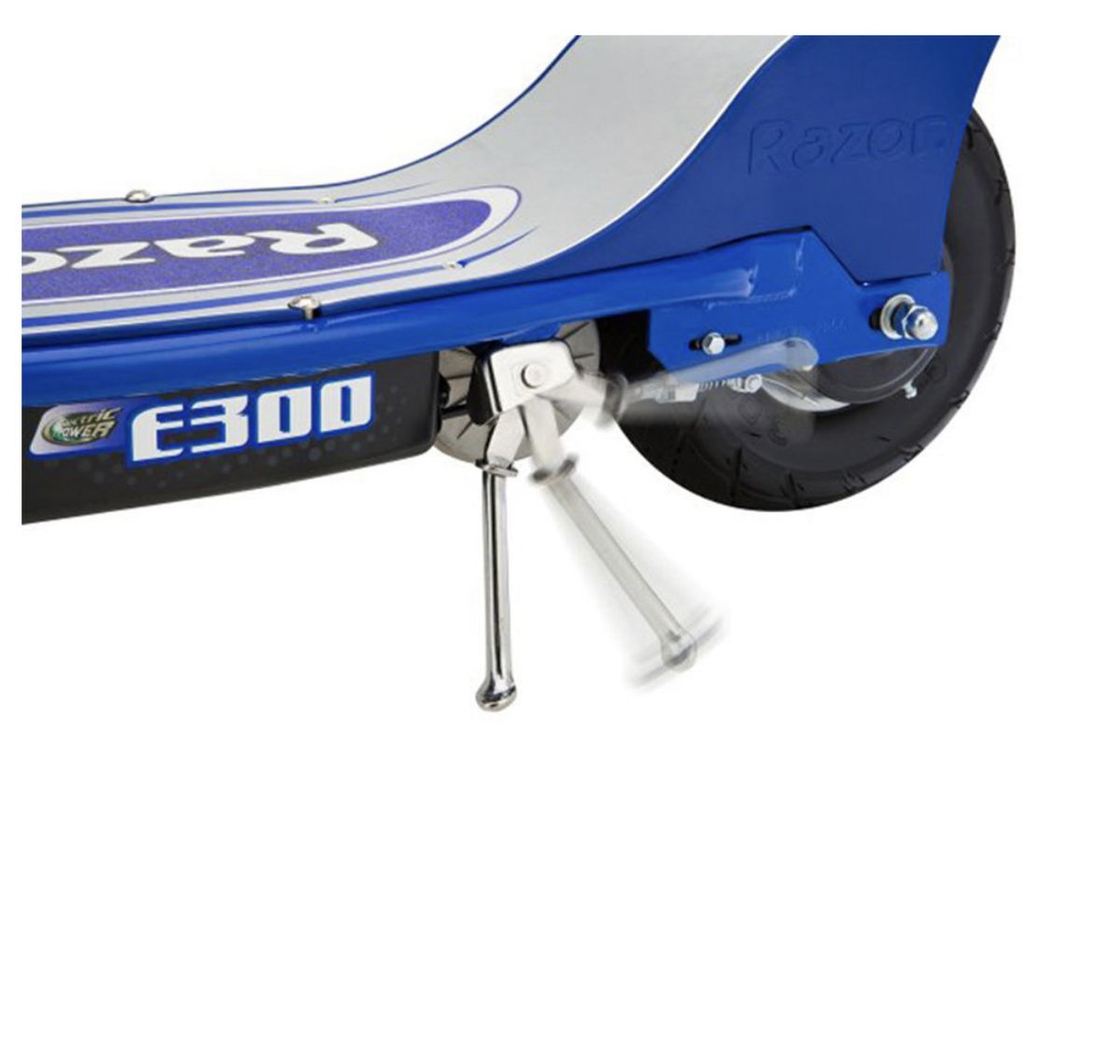 E300 Electric 24 Volt Rechargeable Motorized Ride On Kids Scooter, Blue