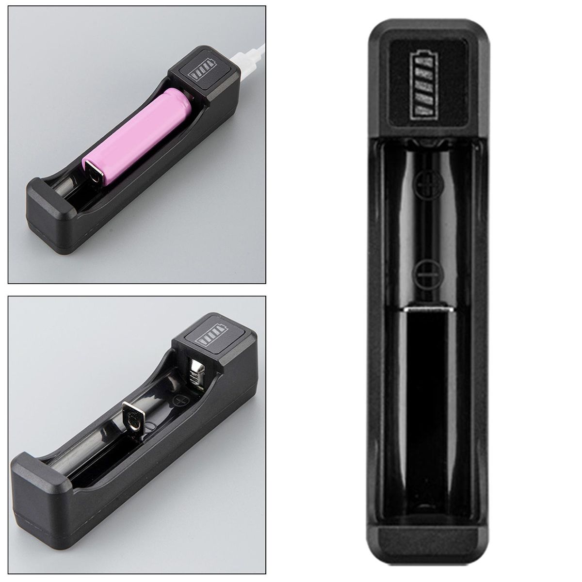 Usb Battery Charger With LED Indicator  Slot