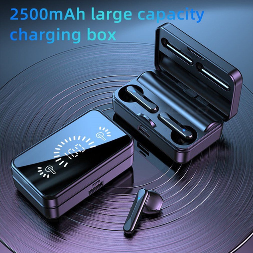 Wireless Bluetooth 5.2 Earphone Touch LED Stereo Audio