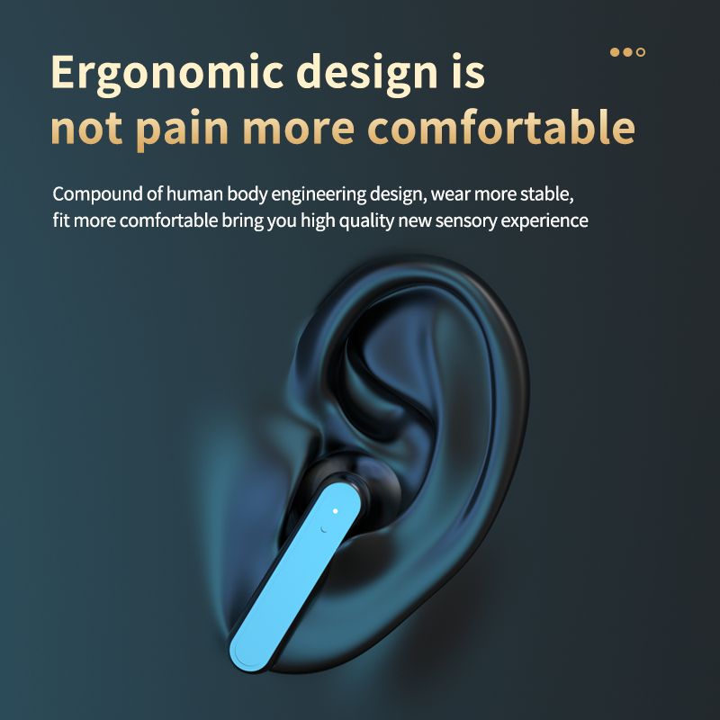 Wireless Bluetooth 5.2 Earphone Touch LED Stereo Audio