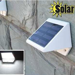 Outdoor Solar Powered 4-LED Lights Pathway Up-Stair Wall Mounted Garden Fence Lamp