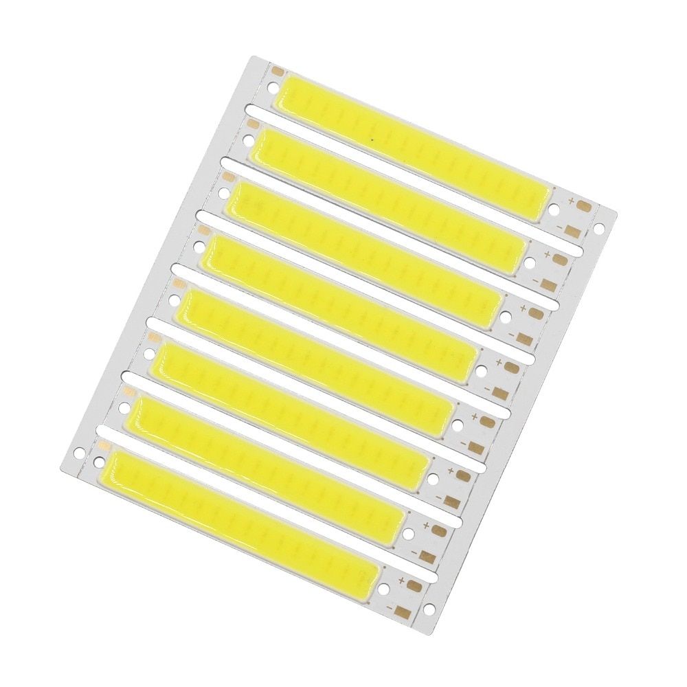 ZZEL ZYEL Hot Promotion 100pcs 3v 4v 1.2w L61x8mm 120lm COB Strip Led Vehicle Light For Light
