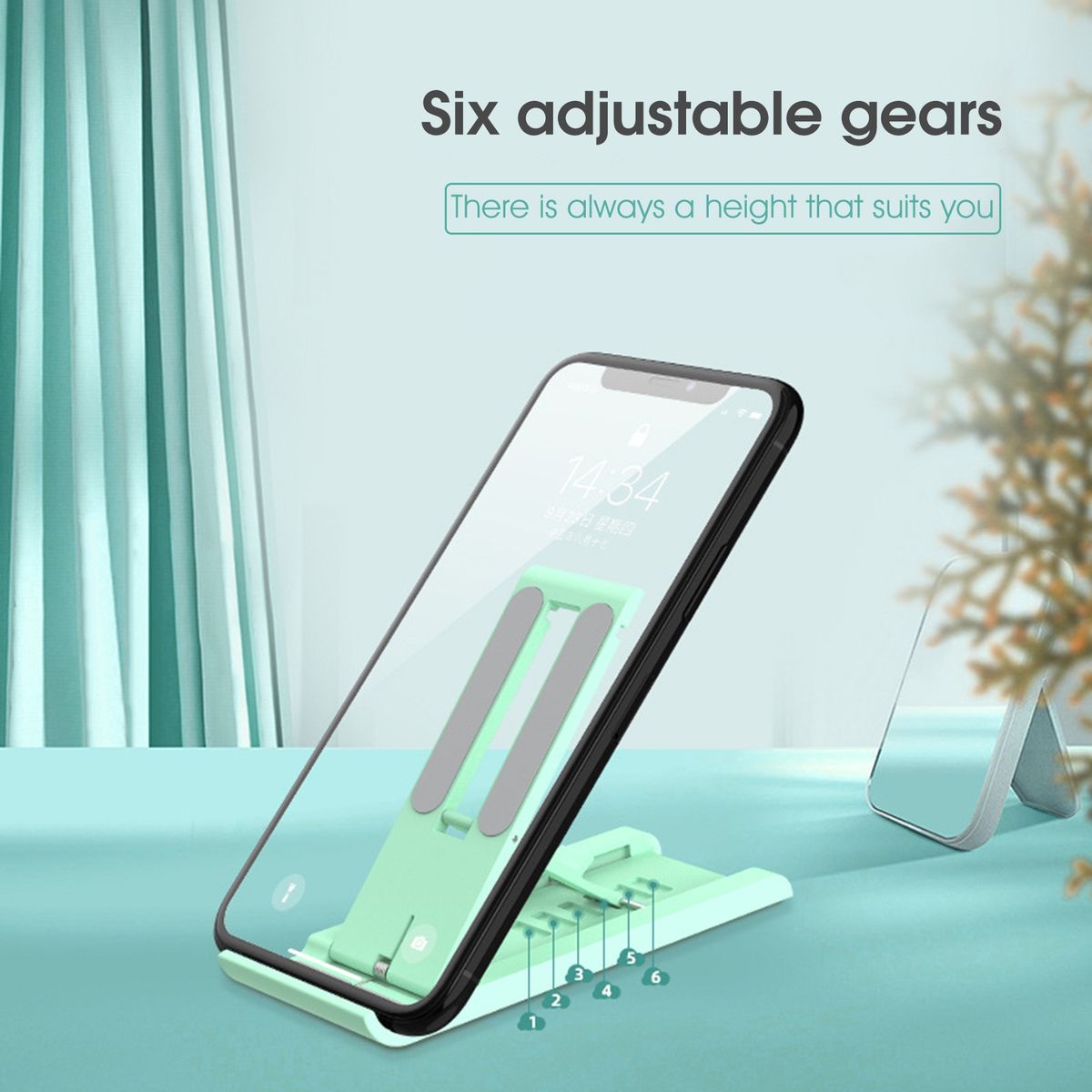 Phone Holder Flexible Desktop Tablet Cell Phone Holder Green