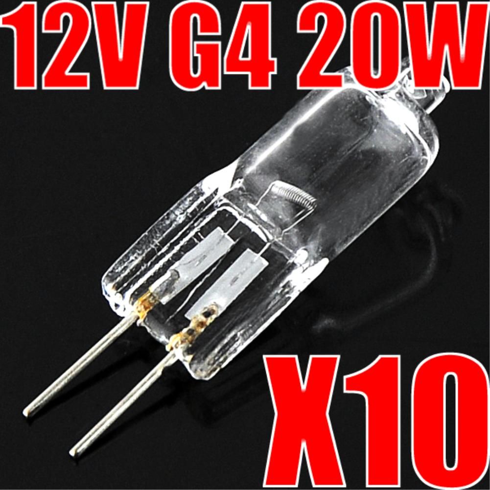20w G4 Halogen Bulbs Warm White Super Lamp Light 12v 10 Pcs Welch Allynb For Table Lamps