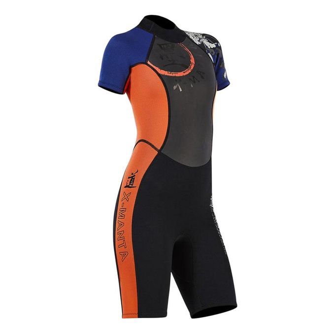 Compact Diving Wetsuit Sailing Jumpsuit Shorts Shortie Back-Zip XL
