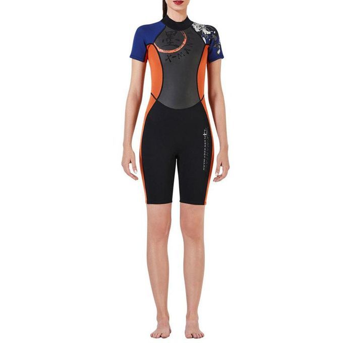 Compact Diving Wetsuit Sailing Jumpsuit Shorts Shortie Back-Zip XL