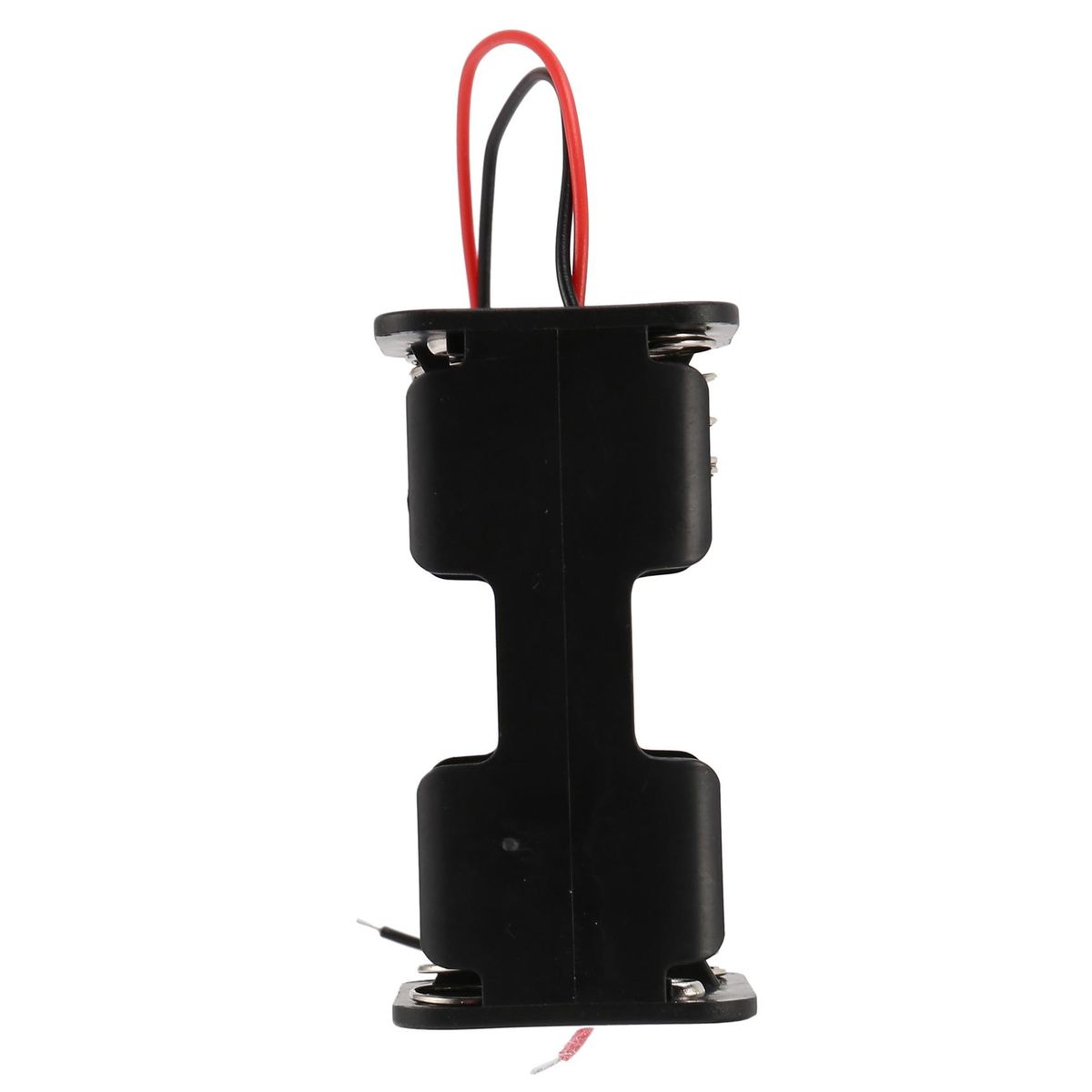 Black Tow Layers 4 x 1.5V AA Battery Holder Case Box w Wire