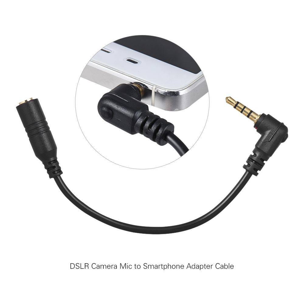 EY-S04 3.5mm 3 Pole TRS Female To 4 Pole TRRS Male 90 Degree Right Angled Microphone Adapter Cable Audio Stereo Mic Converter For IPad IPhone Samsung Huawei Smartphone