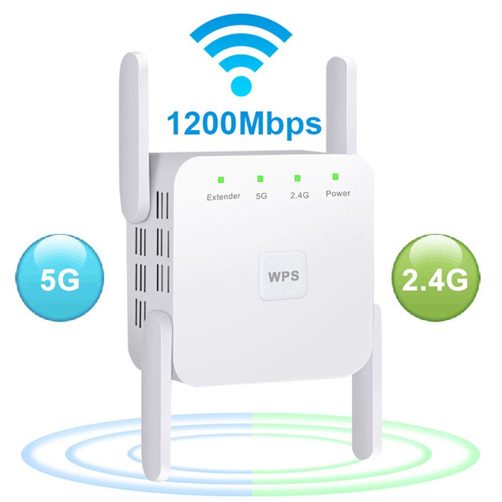 1200M WiFi Access Point EU Plug WiFi Amplifier Repeater