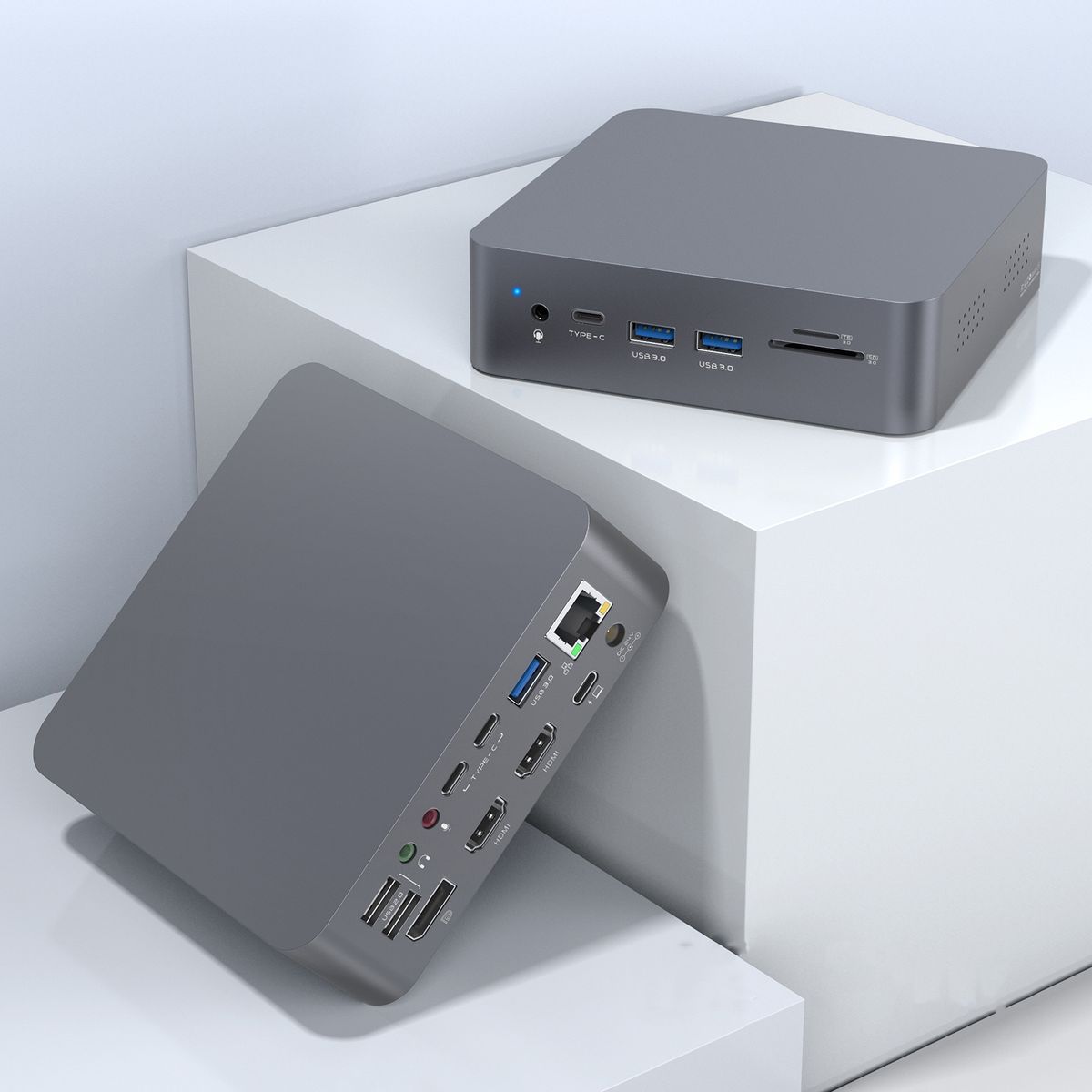 HC470 19-In-1 Laptop Docking Station Dual Monitor For M1Book Pro/Air , US Plug