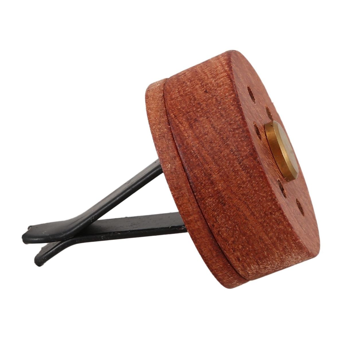 Essential Oil Diffuser For Car With Vent Clip, Wooden Stainless Steel Lava Stone Aromatherapy Diffuser Locket Mini Air Freshener For Travel