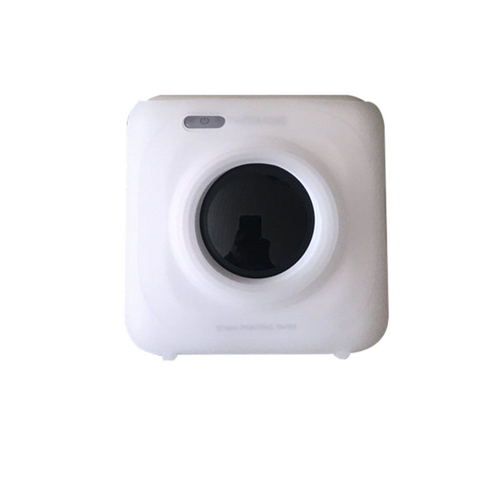 Portable Instant Photo Printer Thermal Printers Protective Case Silicone Case-white
