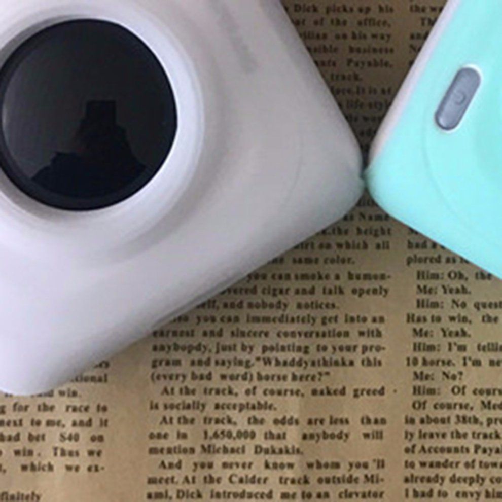Portable Instant Photo Printer Thermal Printers Protective Case Silicone Case-white