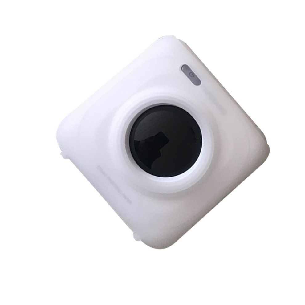 Portable Instant Photo Printer Thermal Printers Protective Case Silicone Case-white