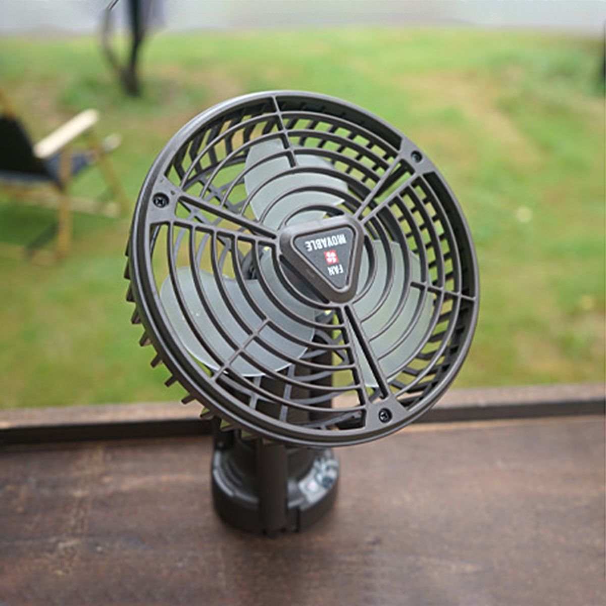 Portable Fan Long Battery Life Tent Fan Light Black