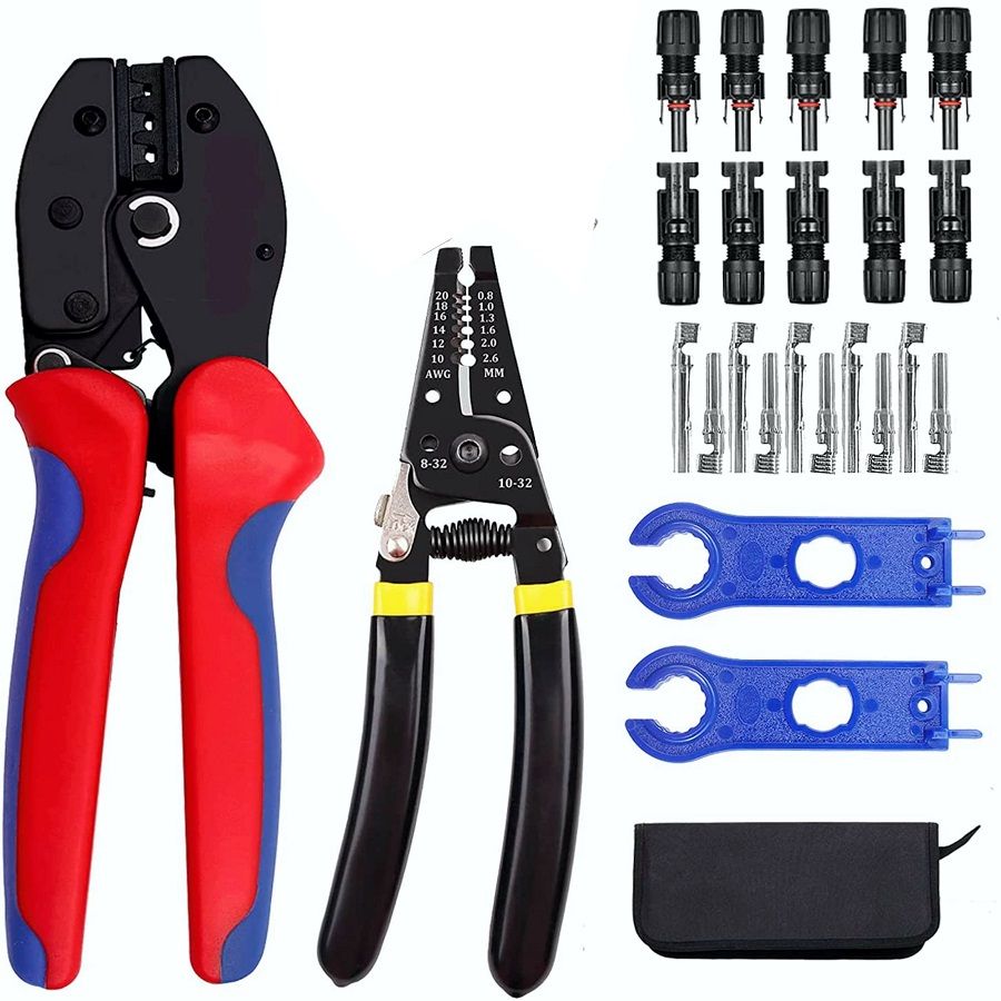 Solar Crimping Tools Kit /Wire Striper For 2.5/4.0/6.0mm² MC3 MC4 Solar Panel PV Cable