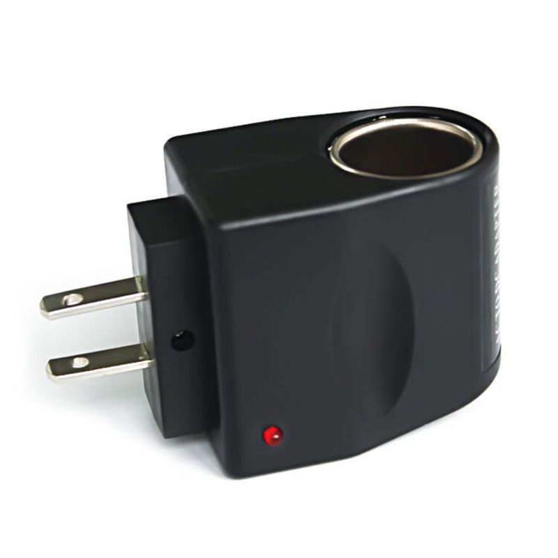 （EU）Car Cigarette  Adapter AC 220V To DC 12V EU US Plug Converter Wall Power Socket Plug Adapter Auto Converter Car Accessory