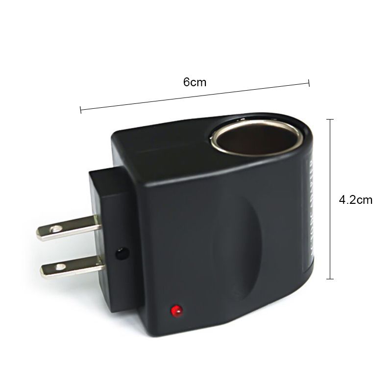 （EU）Car Cigarette  Adapter AC 220V To DC 12V EU US Plug Converter Wall Power Socket Plug Adapter Auto Converter Car Accessory