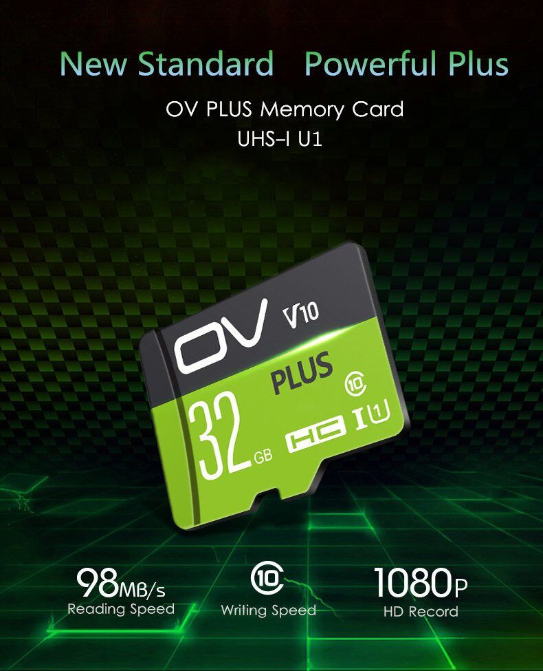 OV PLUS UHS-I U1 U3 32GB 64GB 128GB 256GB Class 10 High Speed Data Storage TF Card Flash Memory Card 32g