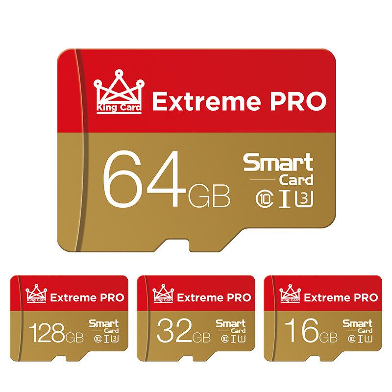 Extreme Pro High Speed 16GB 32GGB 64GB 128GB Class 10 TF Memory Micro SD Card Flash Drive With Card Adapter For Smartphone Tablet Speaker Car DVR GPS Camera 64GB