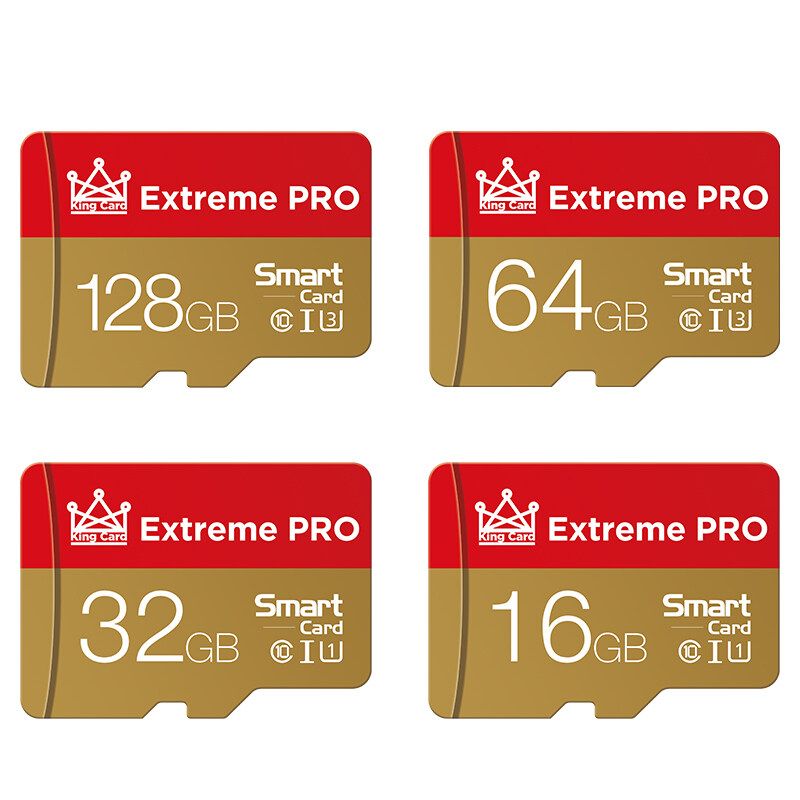 Extreme Pro High Speed 16GB 32GGB 64GB 128GB Class 10 TF Memory Micro SD Card Flash Drive With Card Adapter For Smartphone Tablet Speaker Car DVR GPS Camera 128GB