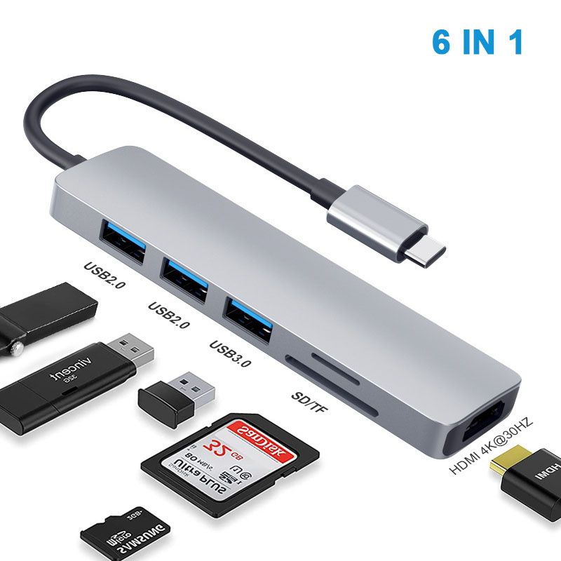 USB C Hub Mac Dongle Adapter Type-C Docking Station USB-C