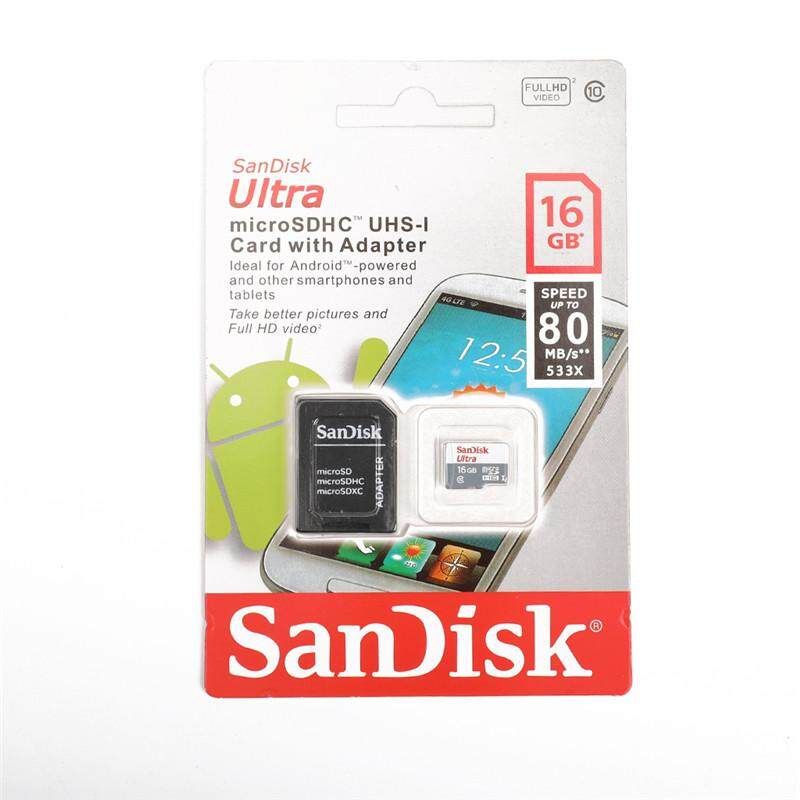 Micro Sd Card Class10 Tf Card16gb 32gb 64gb 128gb 98mb/s Memory Card White Card 16GB