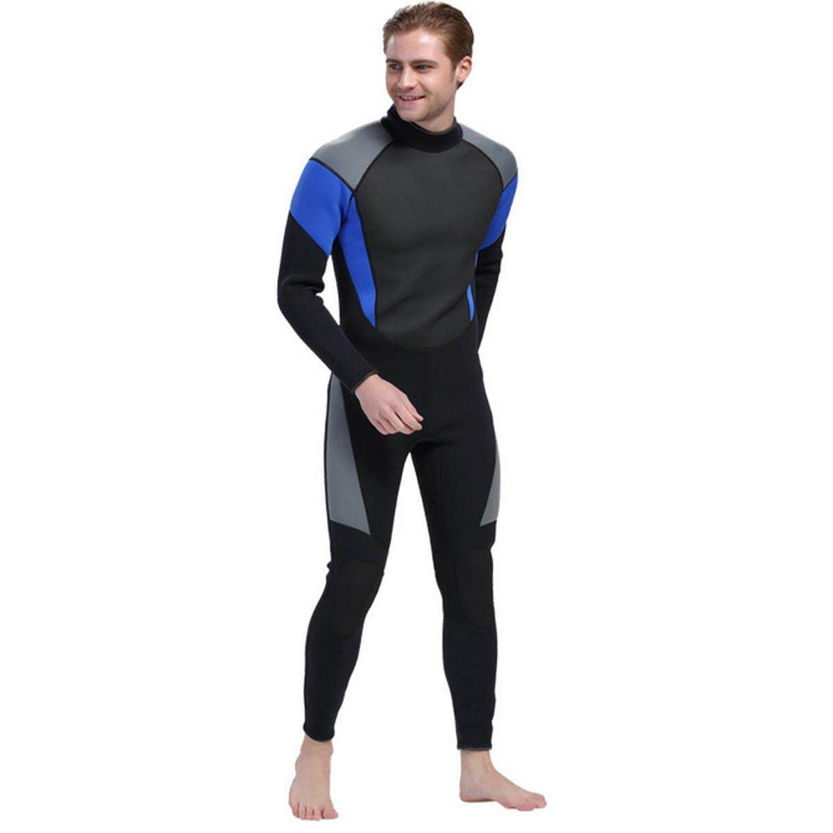 3MM MEN WetSuit Full Body Suit Super Stretch Diving Suit Swim Surf Snorkeling XL