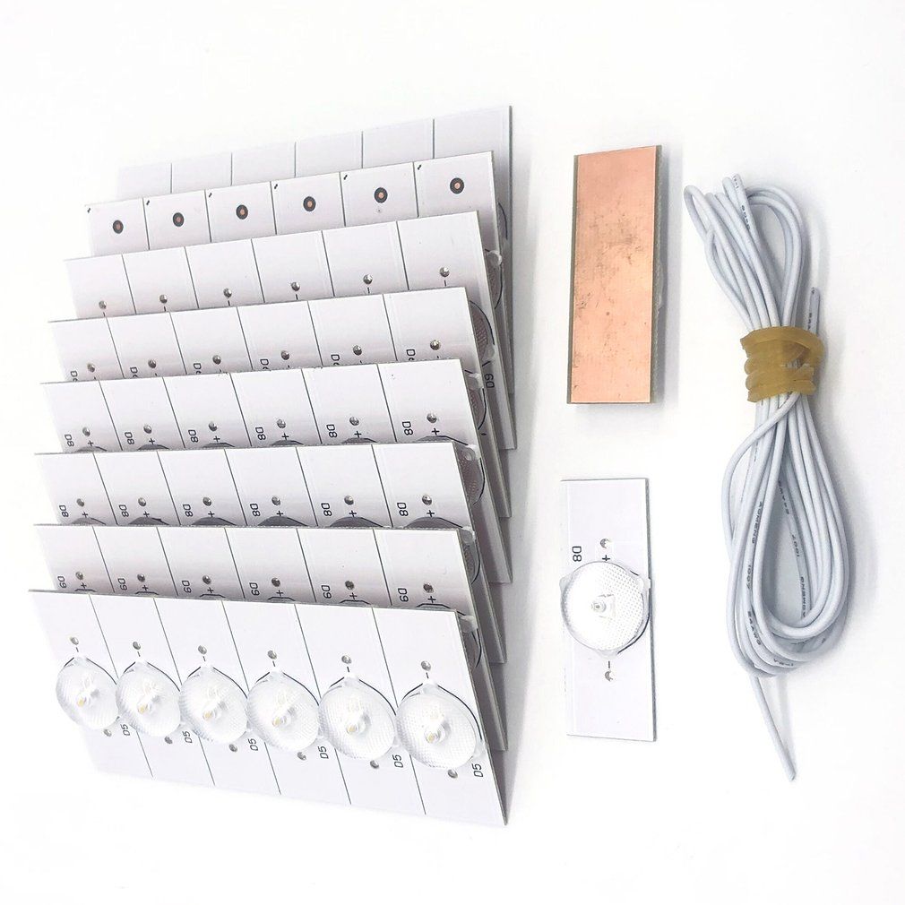 50PCS 6V SMD With 2M Power Cable With Optical Lens Fliter For 32-65 Inch LED TV Repair Work