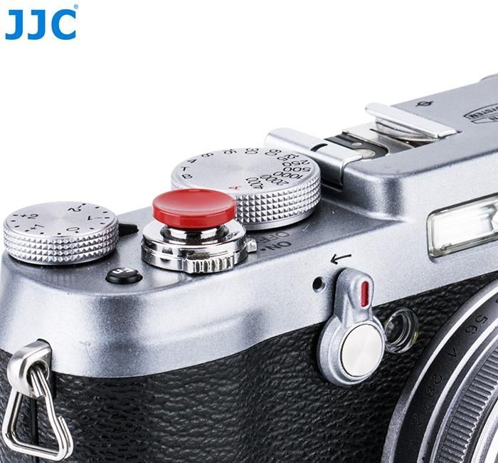 SRB-C11DR Dark Red Metal Soft Release Button Finger Touch For Sony Leica Fujifilm X10 X20 X30 X100T X100 (Red) WANKAI