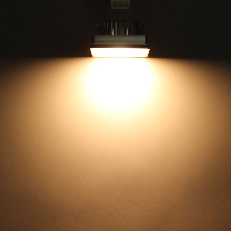 Square 5w MR16 LED Bulb Spotligts COB 12v Aluminum Alloy Cup Lamp Embedded Lights 2700k 4000